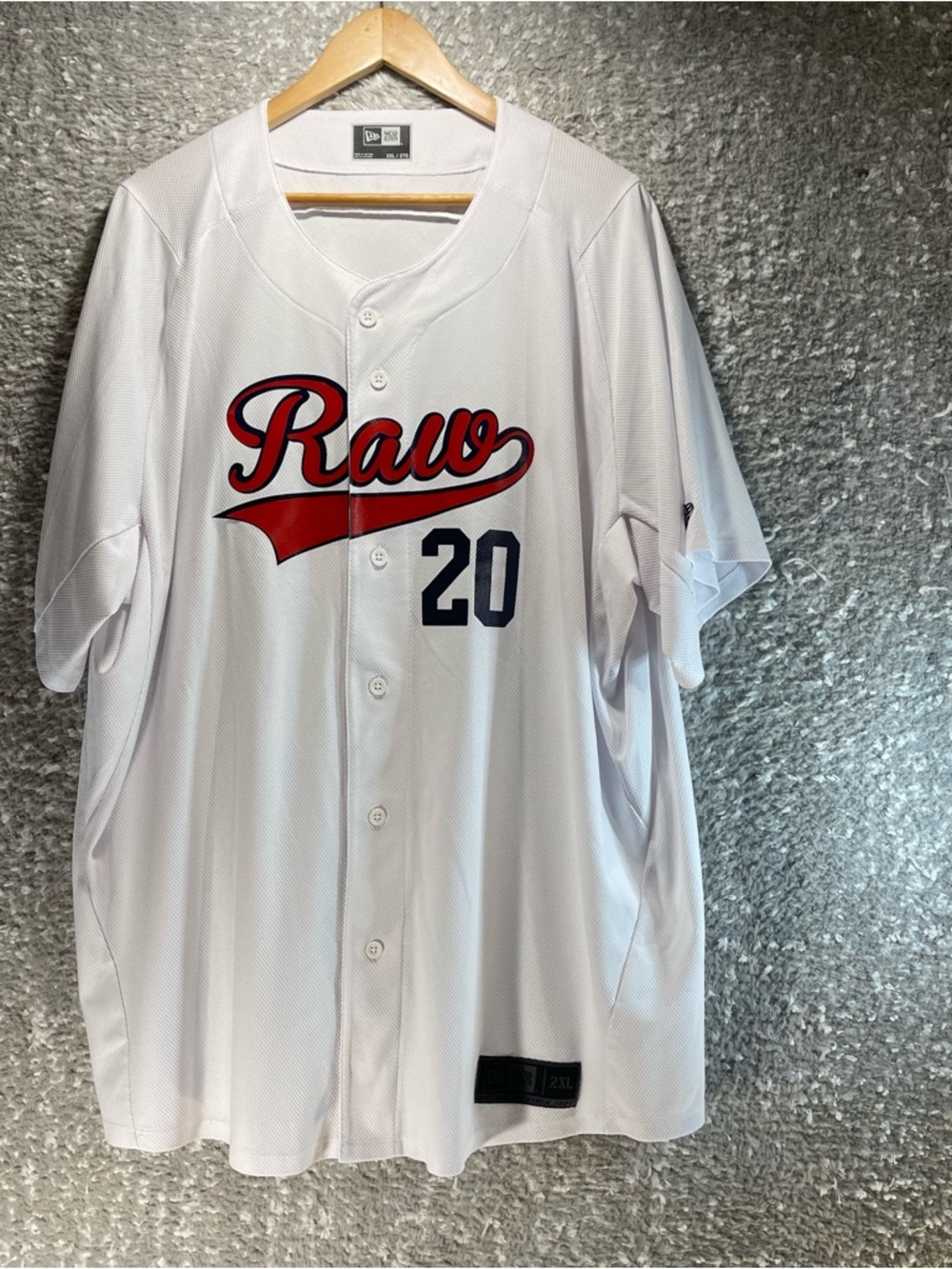 WWE RAW Jersey NEW ERA Mens Size 2XL White #20